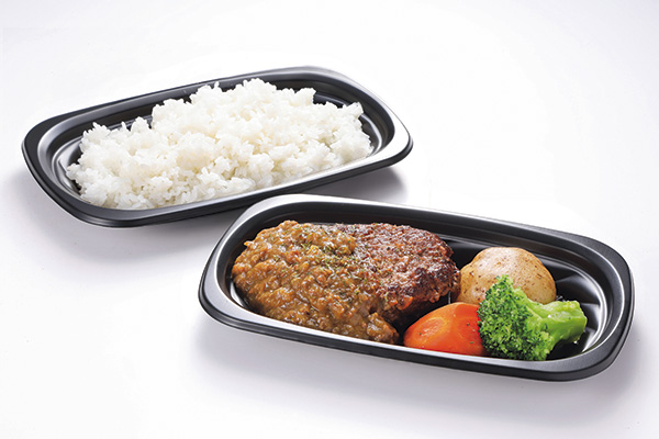 カレーハンバーグステーキ弁当